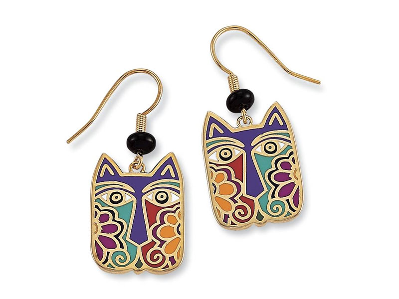 Women's Laurel Burch Felines & Flowers Earrings