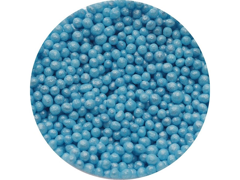 Candy Sprinkle Beads Blue Shimmer