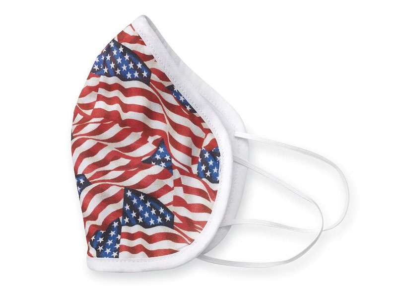 American Flag Print Face Mask