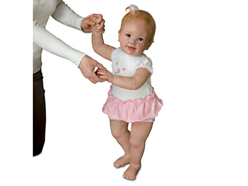 Isabella's First Steps Interactive Walking Baby Doll