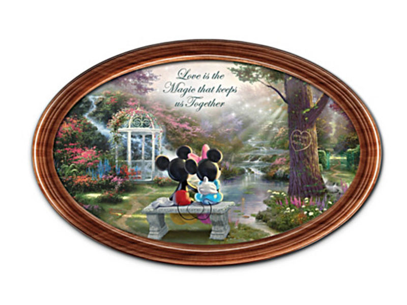 Disney The Magic Of Love Collector Plate With 2 Names