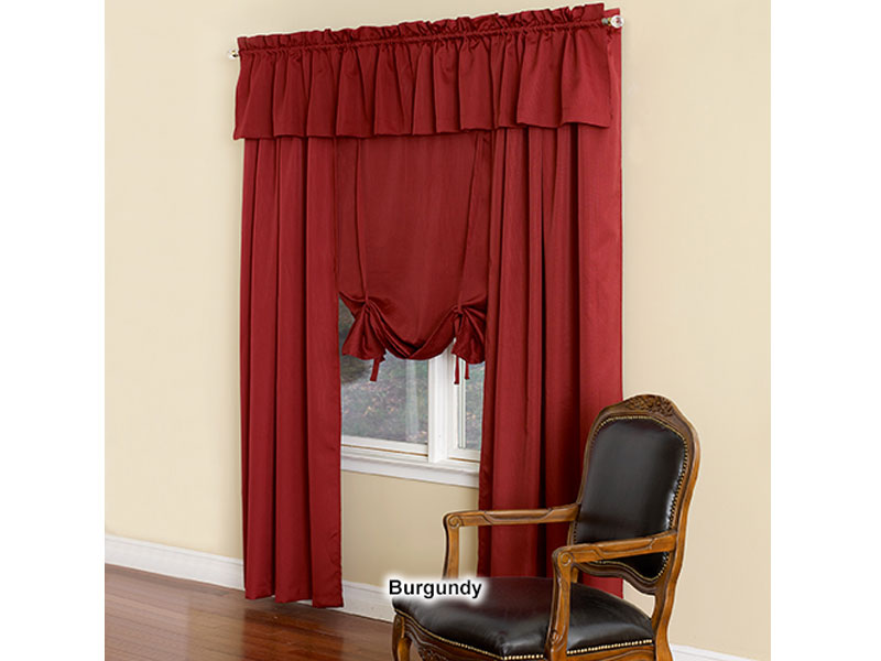 Metro Woven Solid Rod Pocket Curtain Panel