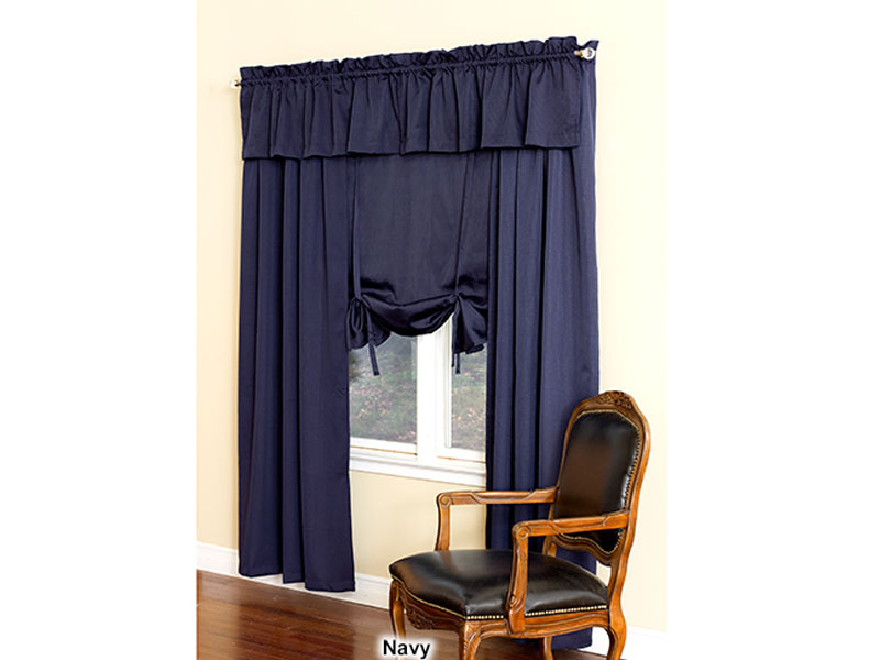 Metro Woven Solid Rod Pocket Curtain Panel