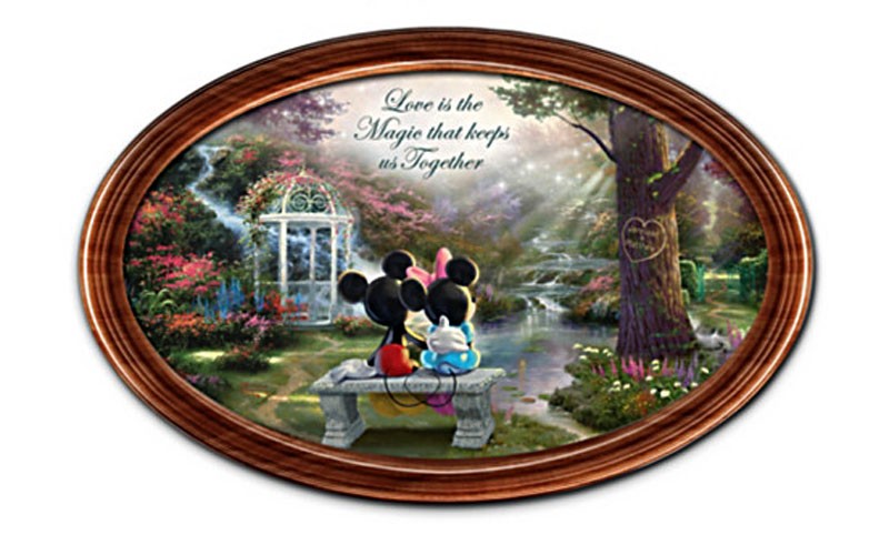 Disney The Magic Of Love Collector Plate With 2 Names