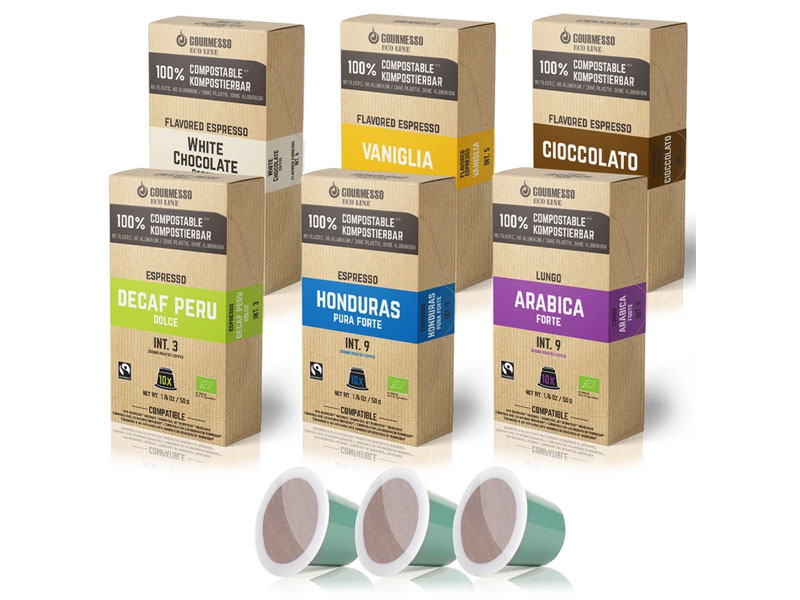 Eco Line Trial Pack 60 Compostable Pods 6 Varieties