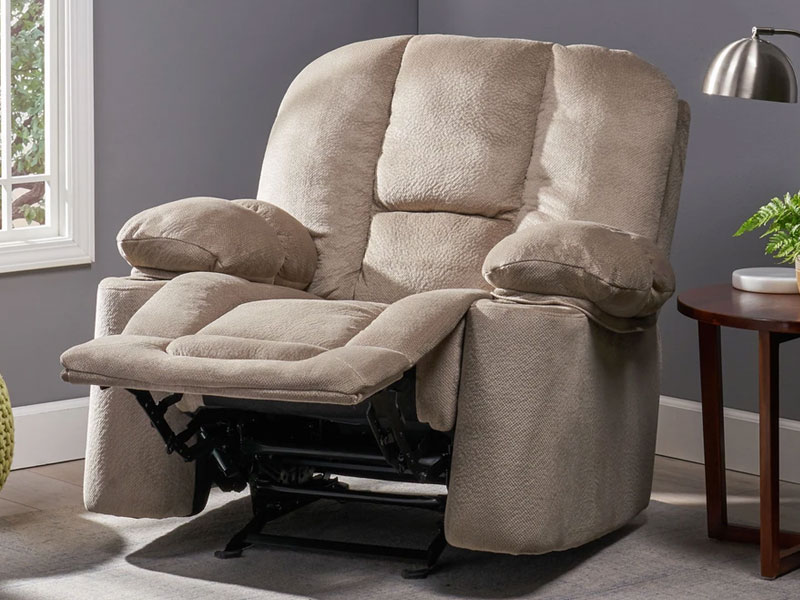 Raymond Fabric Glider Recliner Club Chair