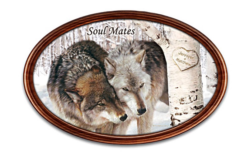 Soul Mates Personalized Masterpiece Framed Plate