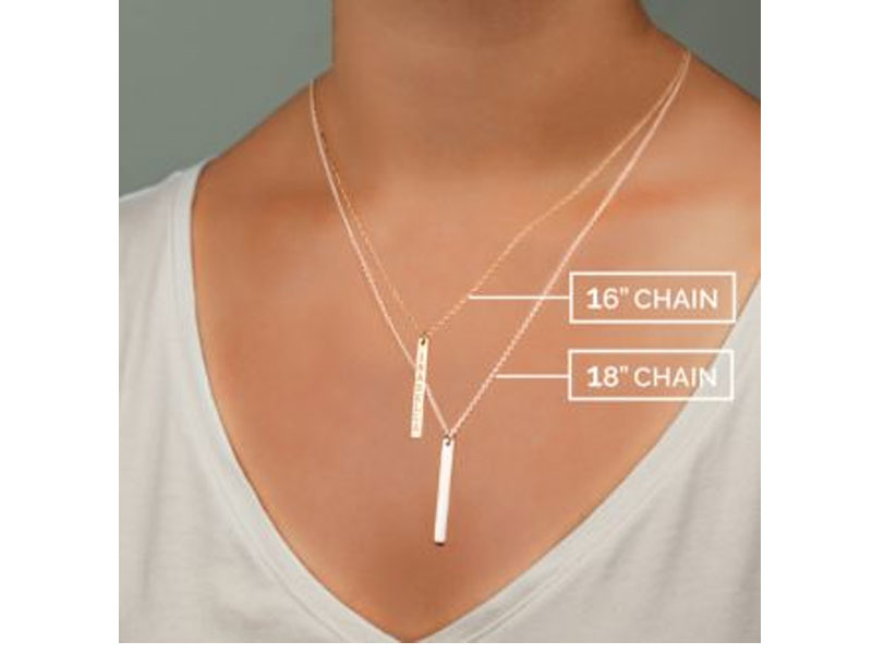 Women's Vertical Bar Pendant