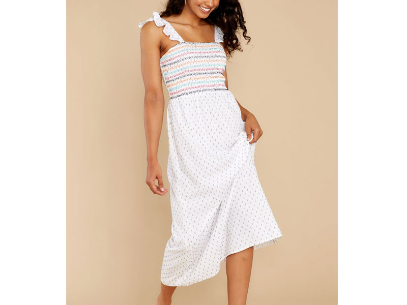 Women's Something To Cherish White Multi Maxi Dress