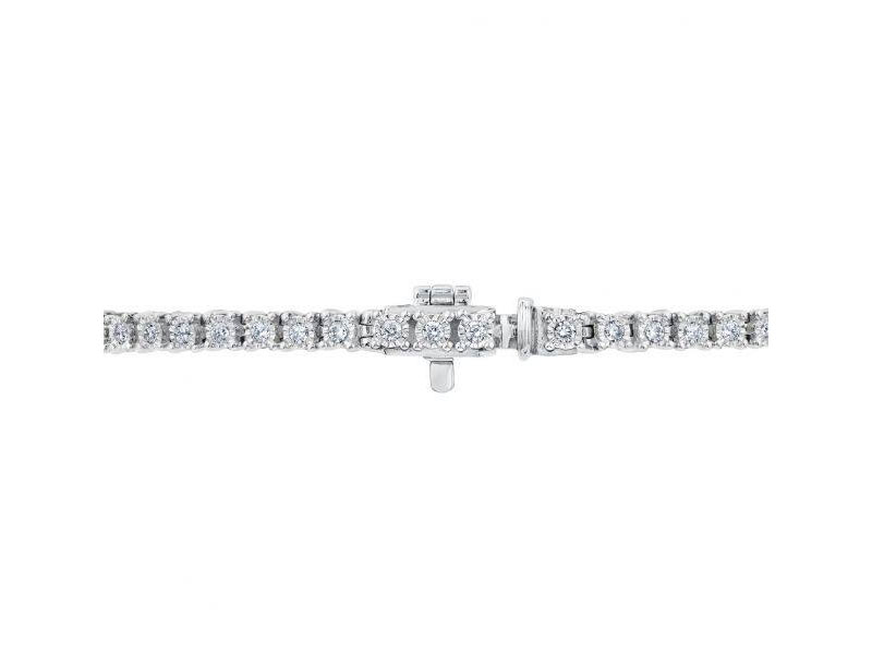 Women's Reeds Round Diamond White Gold Tennis Bracelet 3/4ctw