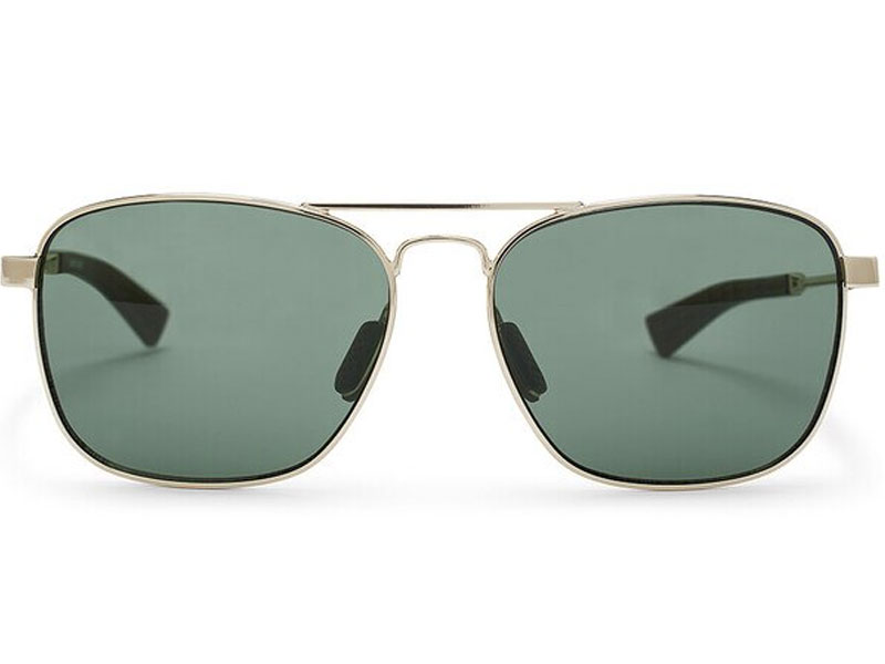 Under Armour Rally Sunglasses with Shiny Gold Frame and Green Lens