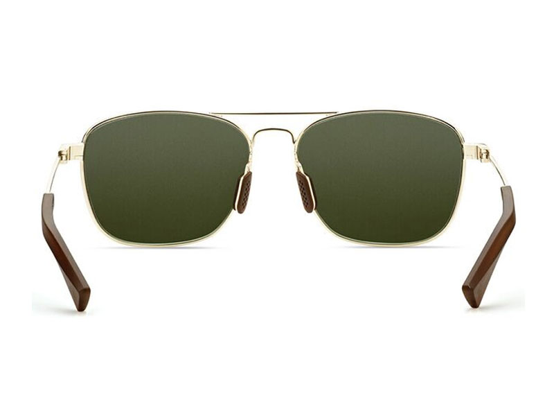 Under Armour Rally Sunglasses with Shiny Gold Frame and Green Lens