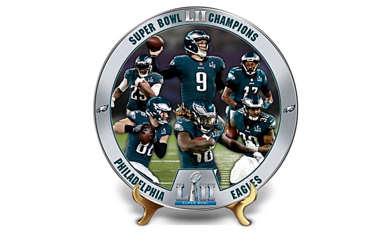 Eagles Super Bowl LII Champions Porcelain Collector Plate