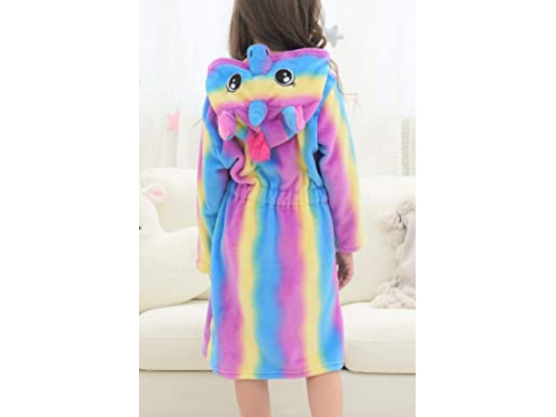 Doctor Unicorn Soft Unicorn Hooded Bathrobe Sleepwear