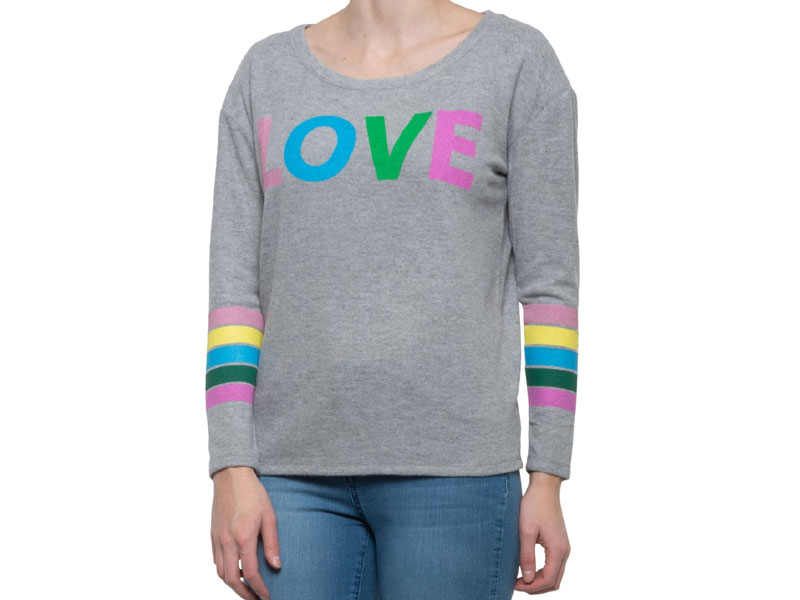 Chaser Love Knit Shirt Long Sleeve For Women