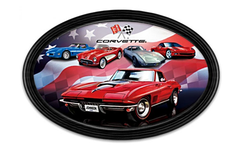 Corvette Collector Plate Customized With Name And State