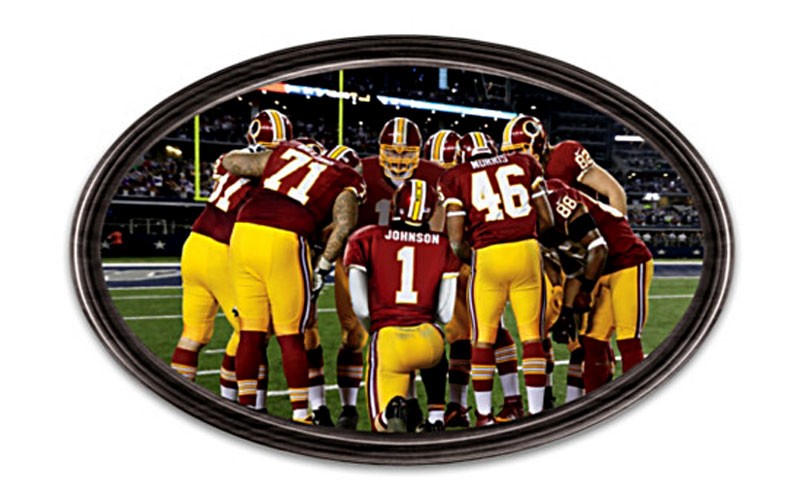 Redskins Framed Wall Decor With Your Name On QB's Jersey