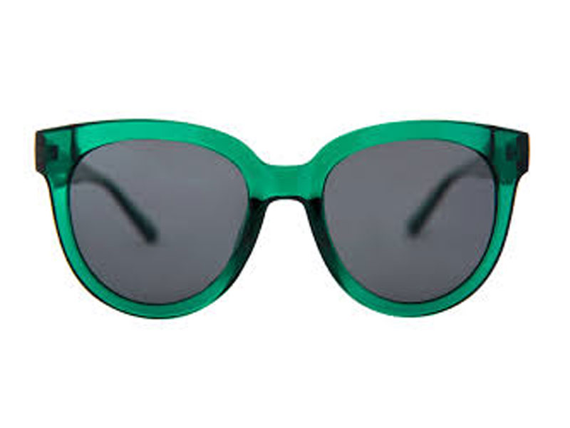 Stephanie Cat Eye Green Sunglasses For Women