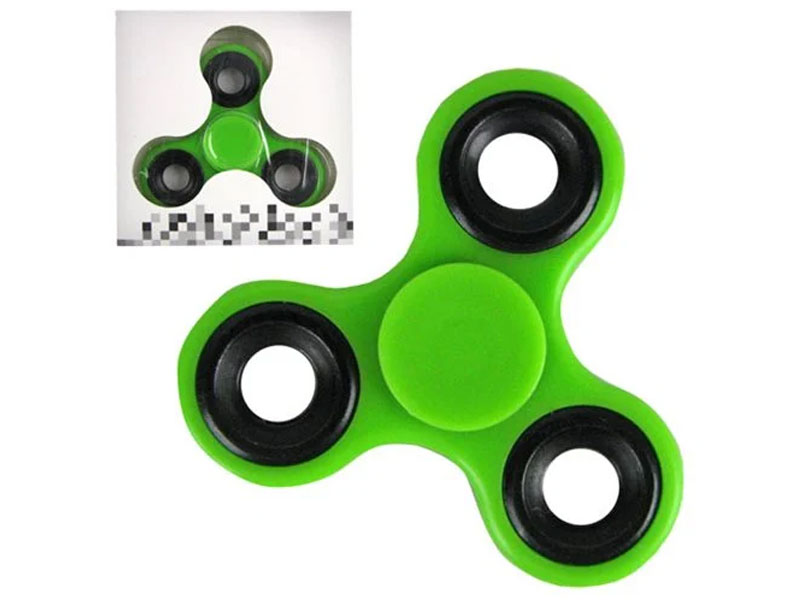 Fidget Spinner Green 3-Leaf Basic Hand Spinner