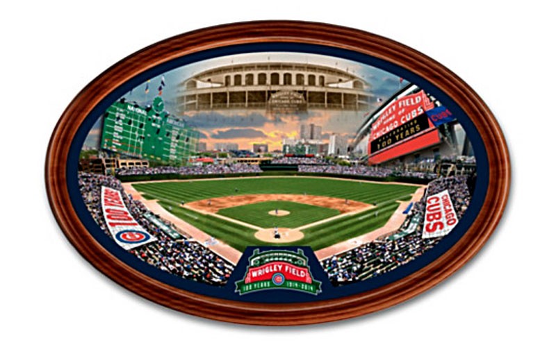 Wrigley Field 100th Anniversary Masterpiece Framed Plate 