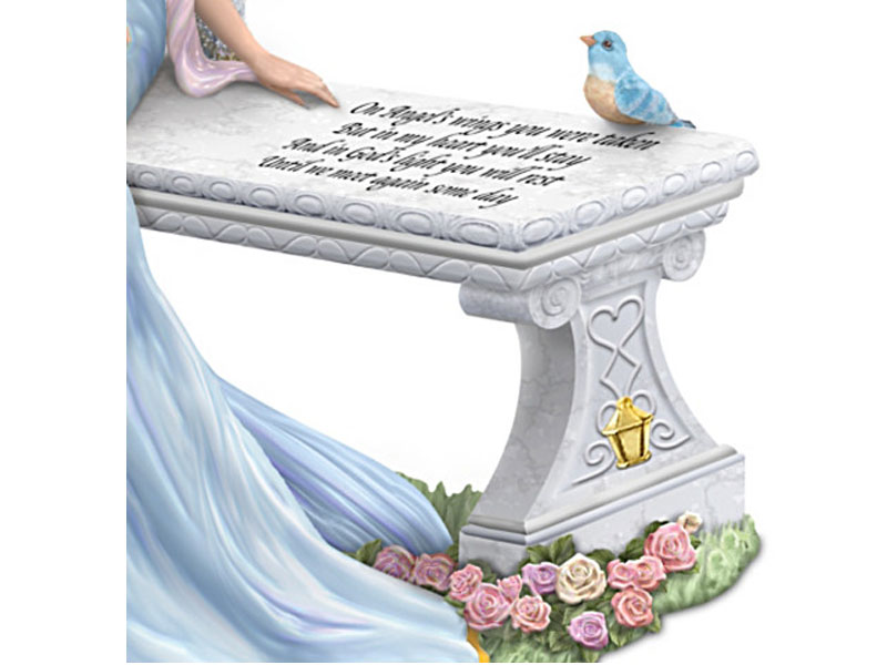 Thomas Kinkade Heaven's Embrace Angel With Swarovski Crystal