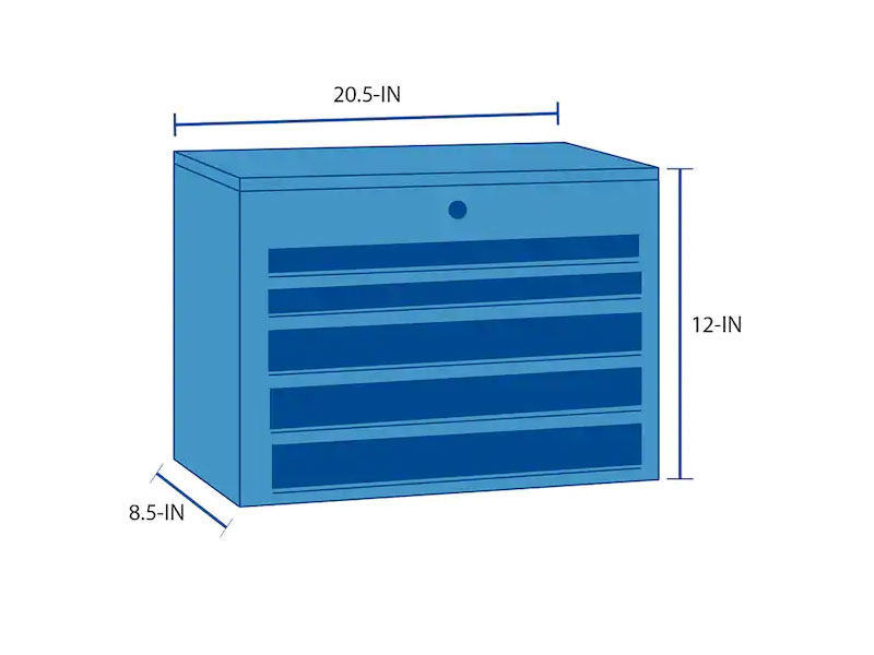 Craftsman Portable 20.5-in Ball-bearing 3-Drawer Red Steel Lockable Tool Box