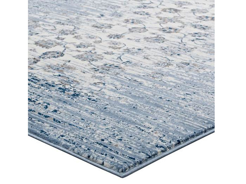 Chiara Distressed Floral Lattice Contemporary Area Rug