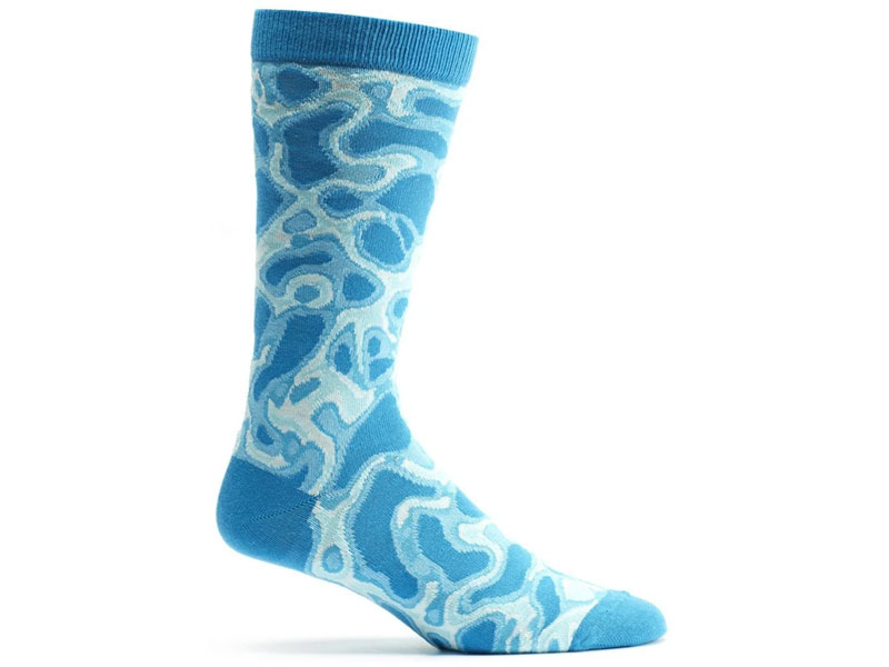 Ozone Water Caustics Sock For Women