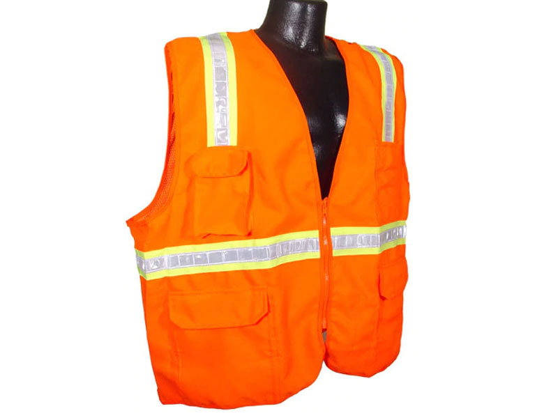 Radians SV6 Two Tone Surveyor Class 2 Hi-Viz Orange Safety Vest