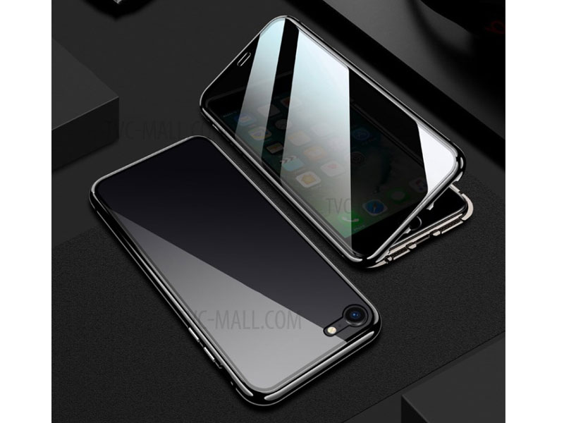 R-JUST Anti-peep Magnetic Tempered Glass Phone Casing For IPhone
