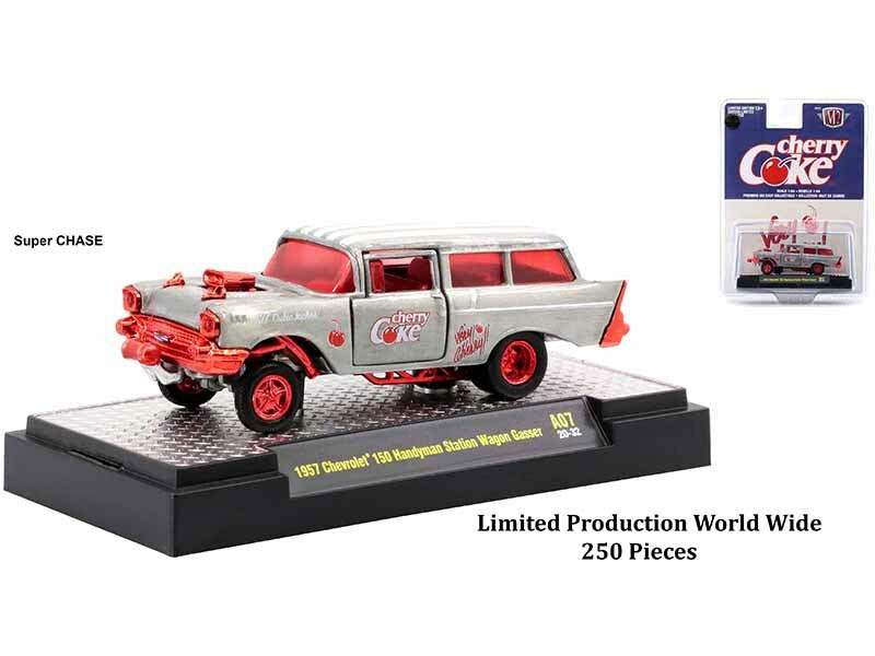 Coca Cola & Fanta Set Of 3 Pieces Diecast Model Cars By M2 Machines