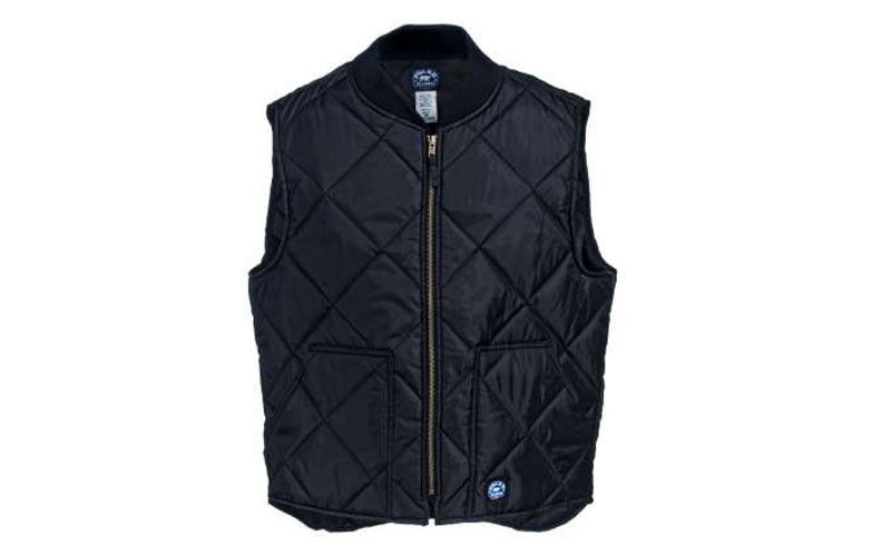 Polar King Vests Men's 30 01 Black Diamond Quilted Zip-Up Vest