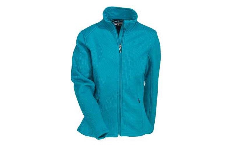 Polar King Jackets Women's 836 44 Blue Bonded Fleece-Lined Knit Jacket