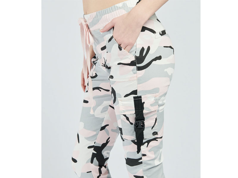 Essentials Women's Camo Cargo Jogger Pants