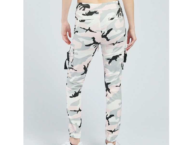 Essentials Women's Camo Cargo Jogger Pants