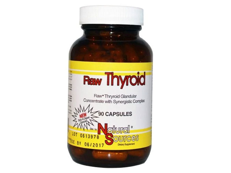 Raw Thyroid 90 Caps By Natural Sources