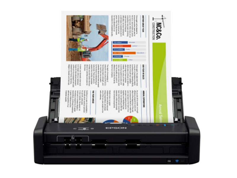 Epson WorkForce® ES-300W Wireless Portable Duplex Document Scanner