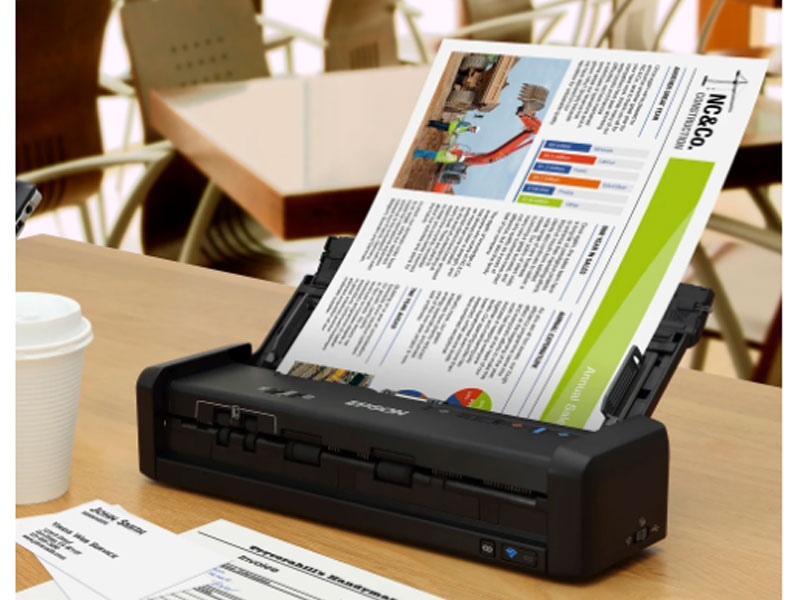 Epson WorkForce® ES-300W Wireless Portable Duplex Document Scanner