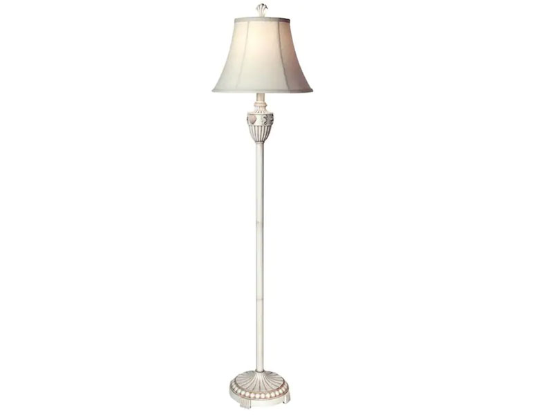 StyleCraft Home Collection Cream Floor Lamp