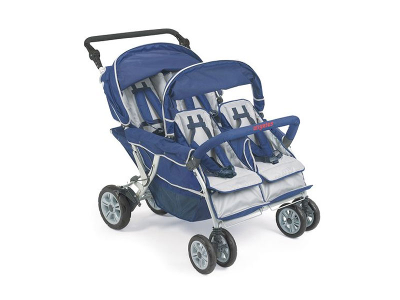 Angeles SureStop Folding Commercial Bye-Bye Stroller 4 Passenger