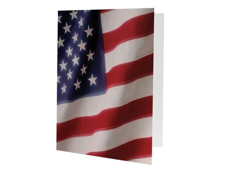 American Flag Photo Folders 25 Pack