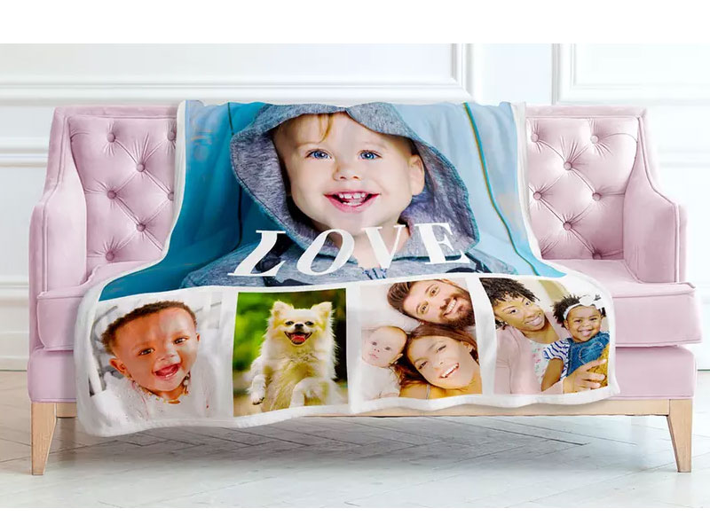 Personalized Premium Fleece Photo Blankets From Printerpix