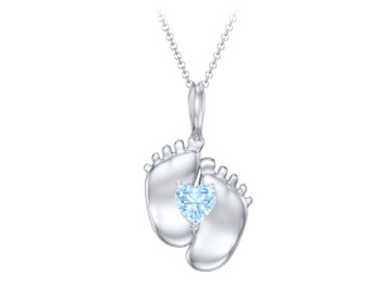 Women's Engravable Baby Foot Pendant