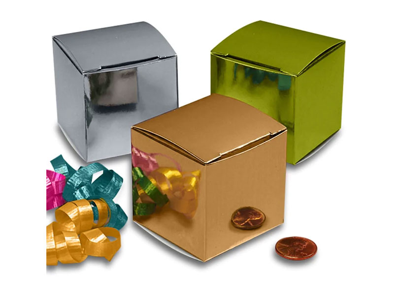 Mirror Metallic Cube Boxes