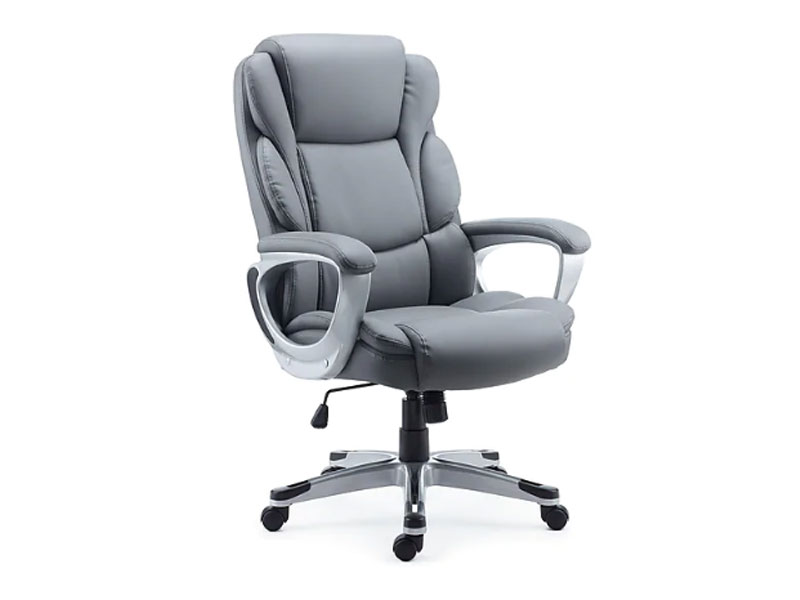 Staples Mcallum Bonded Leather Manager Chair Gray 51474
