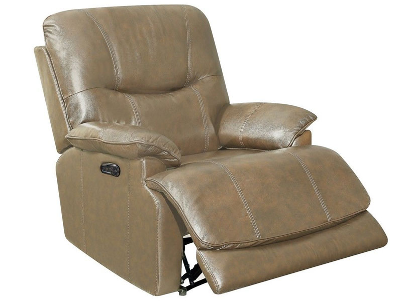 Sunset Trading Baltic Recliner with Power Headrest and Lumbar In Tan
