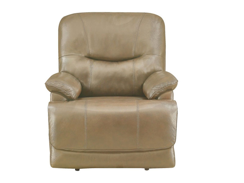 Sunset Trading Baltic Recliner with Power Headrest and Lumbar In Tan