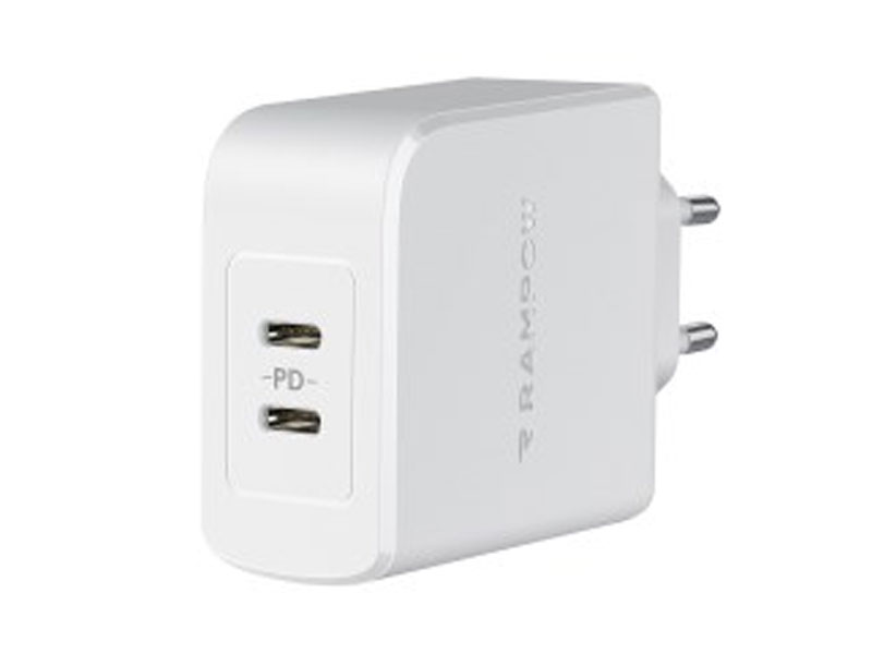 Rampow 36W Dual Port Type C Wall Charging Power Adapter