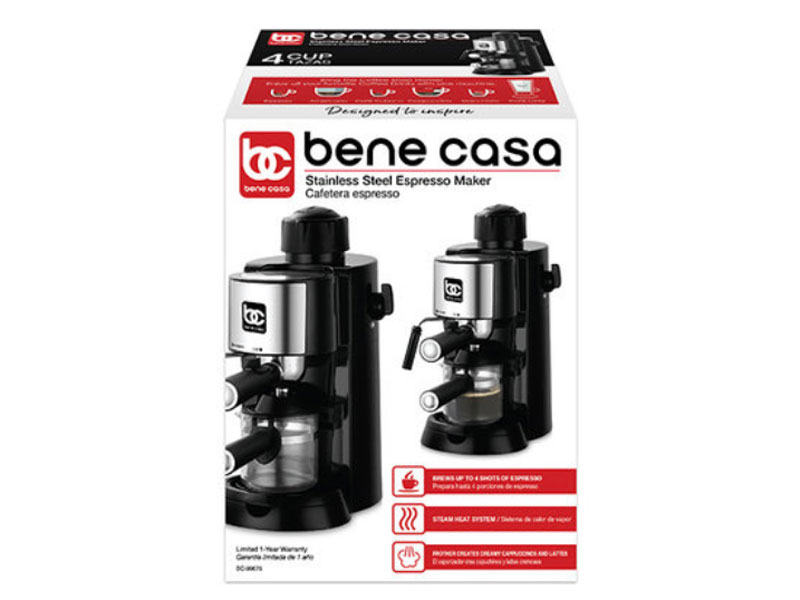 Bene Casa 4-Cup Espresso Maker