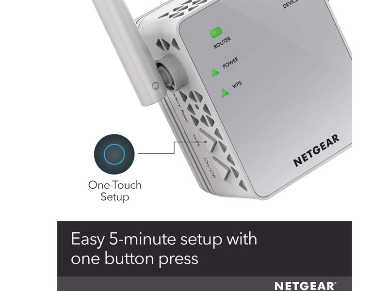 Netgear Wi-Fi Range Extender EX3700 Coverage Up to 1000 Sq Ft and 15 Devices